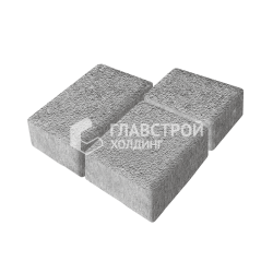 Тротуарная плитка Урбан, серо-белая на камне, 6 см